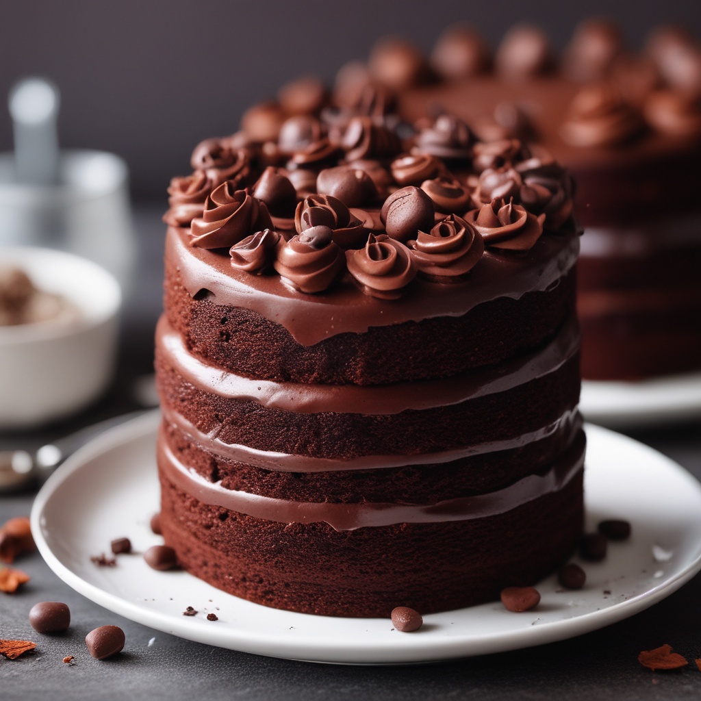 Delicious chocolate cake